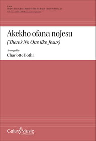 Akekho Ofana NoJesu SATB choral sheet music cover Thumbnail